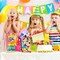 105 PCS Rainbow Cellophane Treat Bags, Polka Dot Stripes Printed Pattern Goodie Candy Favor Bags with Twist Ties for Pride Day Kids School Lunches Baby Shower Birthday Party Supplies